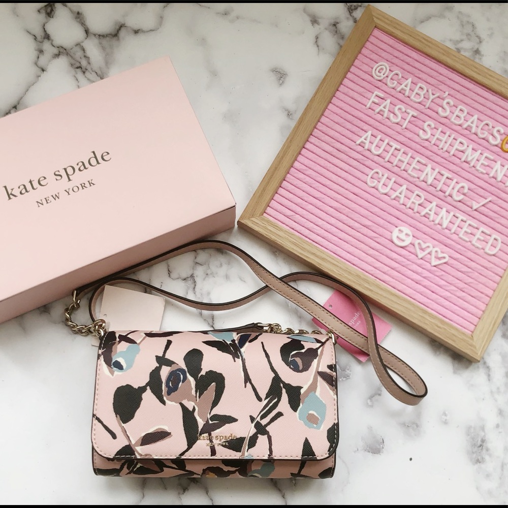 LASTONE💞Kate Spade Crossbody Floral Pink - Picture 1 of 4
